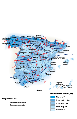 Spain Climate eps map vector