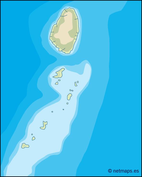 St vincent and the grenadines illustrator eps map vector