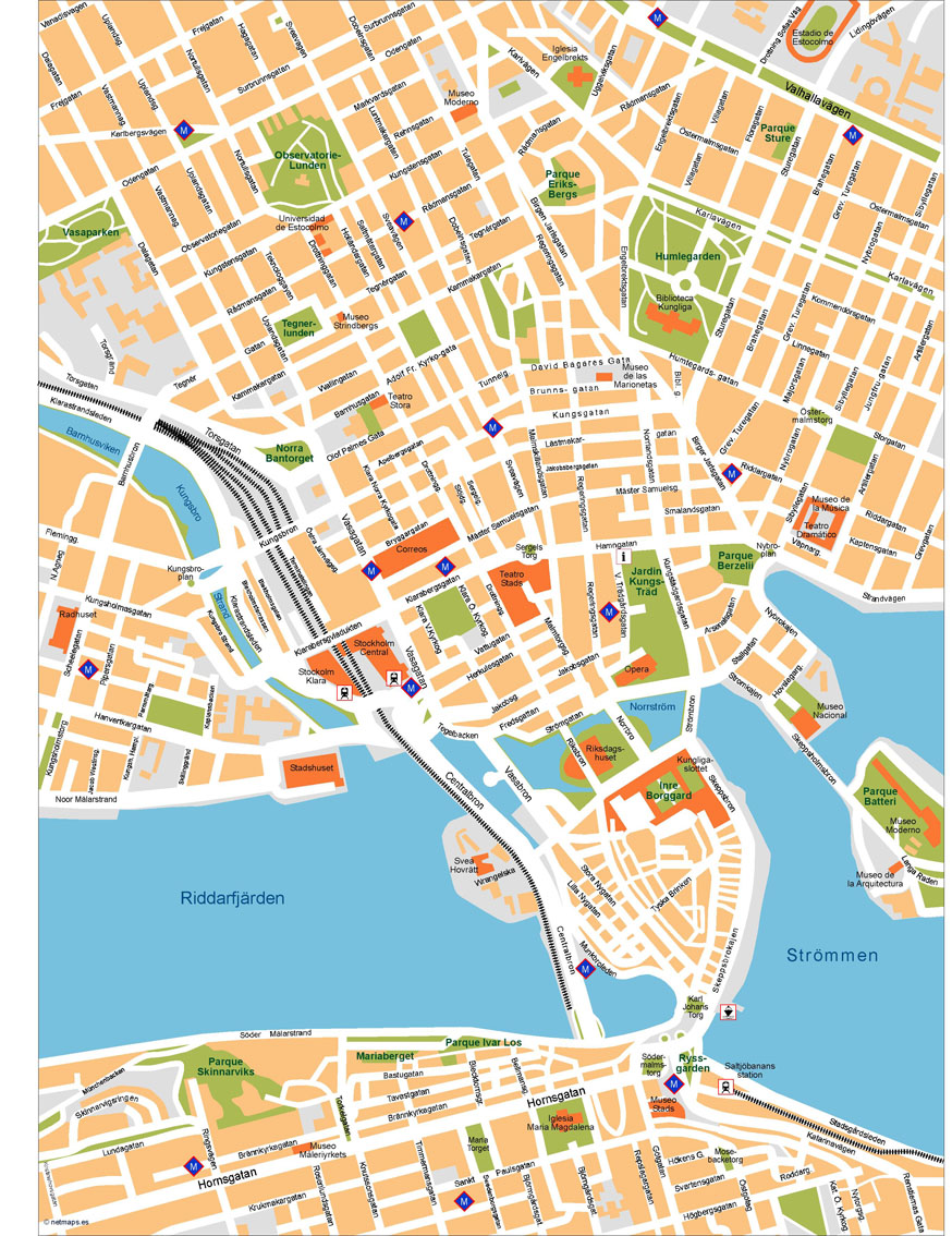 Stockholm Illustrator eps map vector