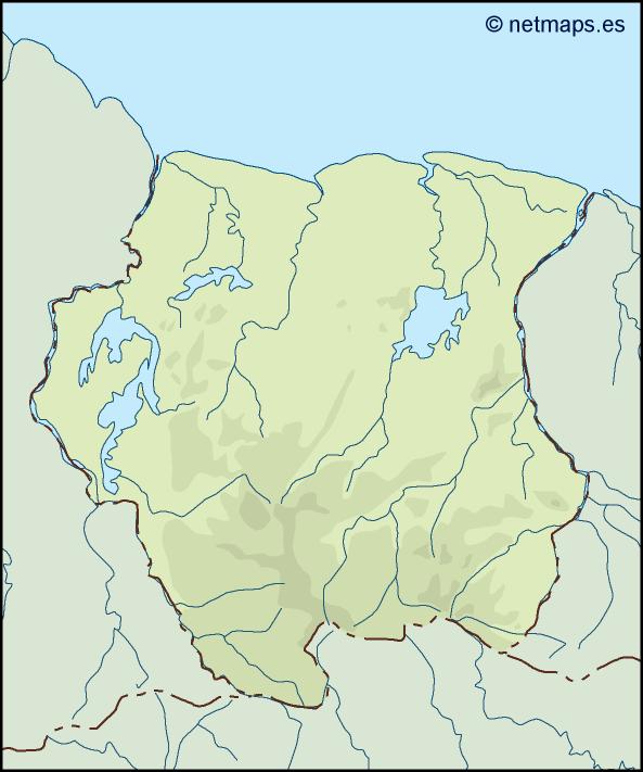 Surinam illustrator eps map vector