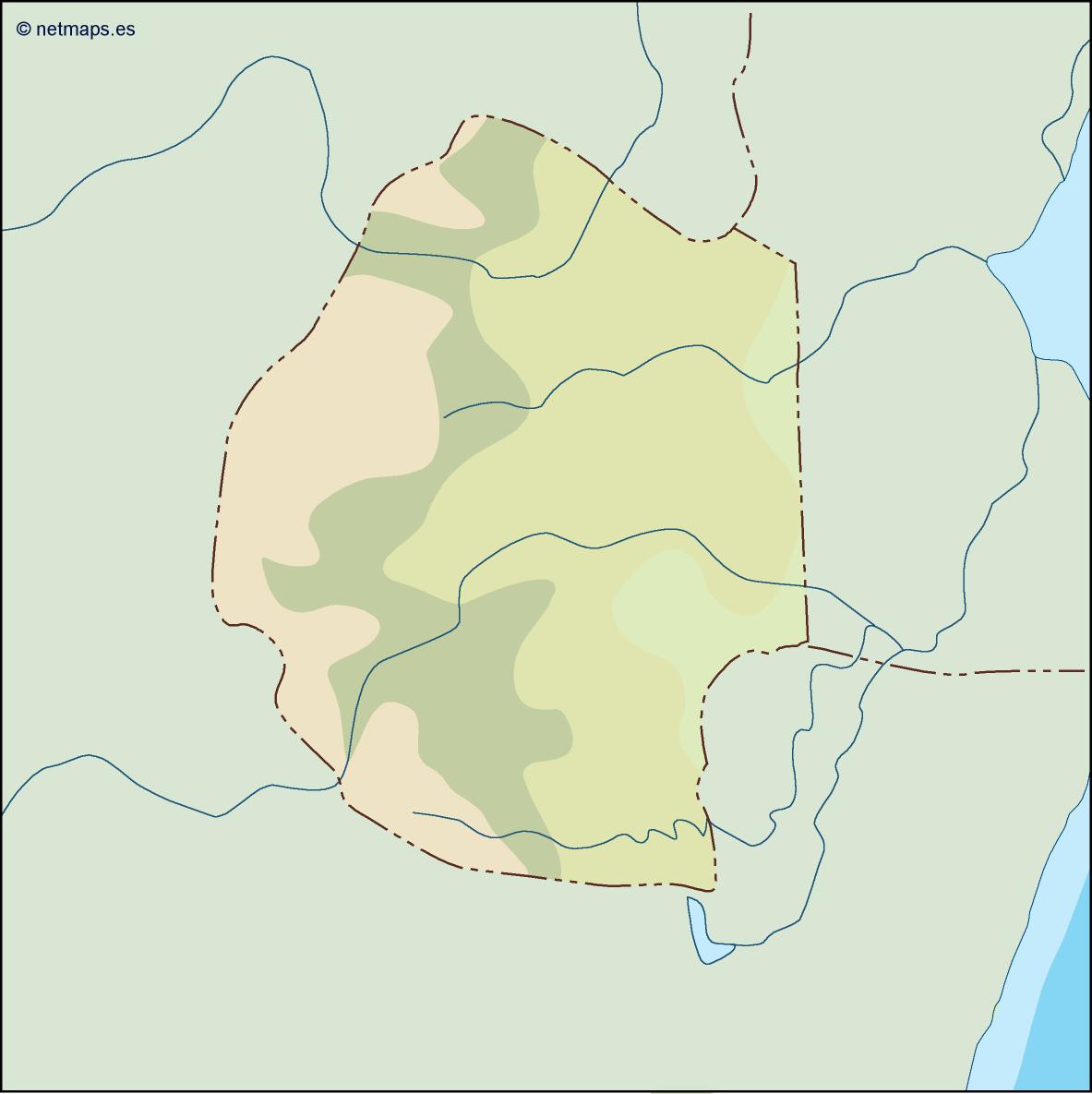 Swaziland illustrator eps map vector