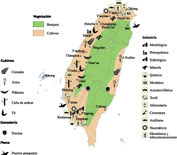 Taiwan Economic eps map vector