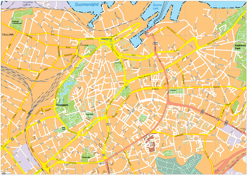 Tallinn Vector EPS map vector