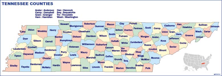 Tennessee counties