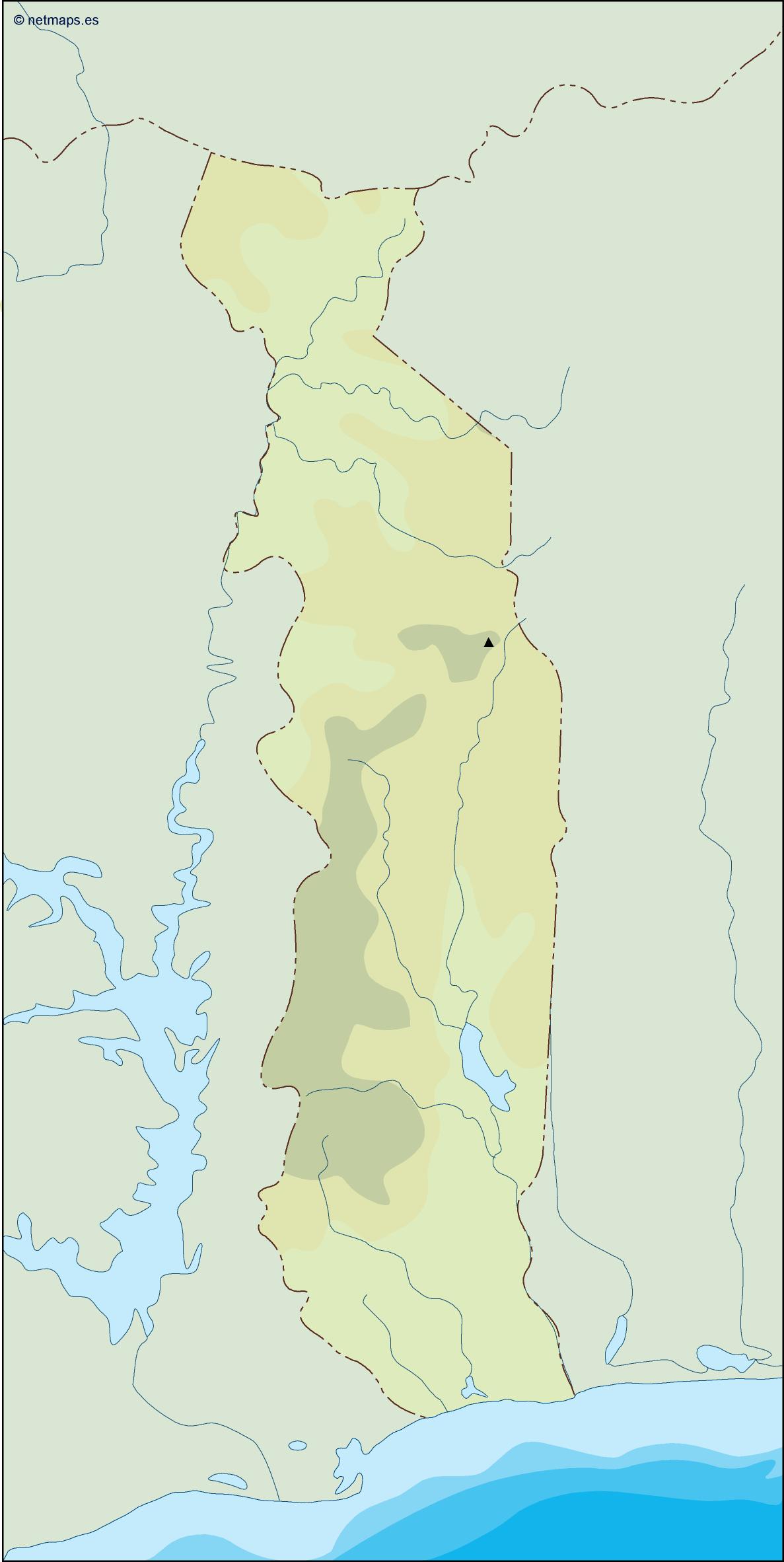 Togo illustrator eps map vector