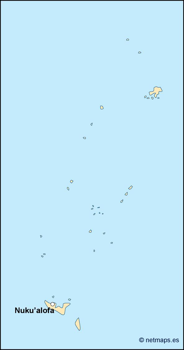 Tonga eps map vector