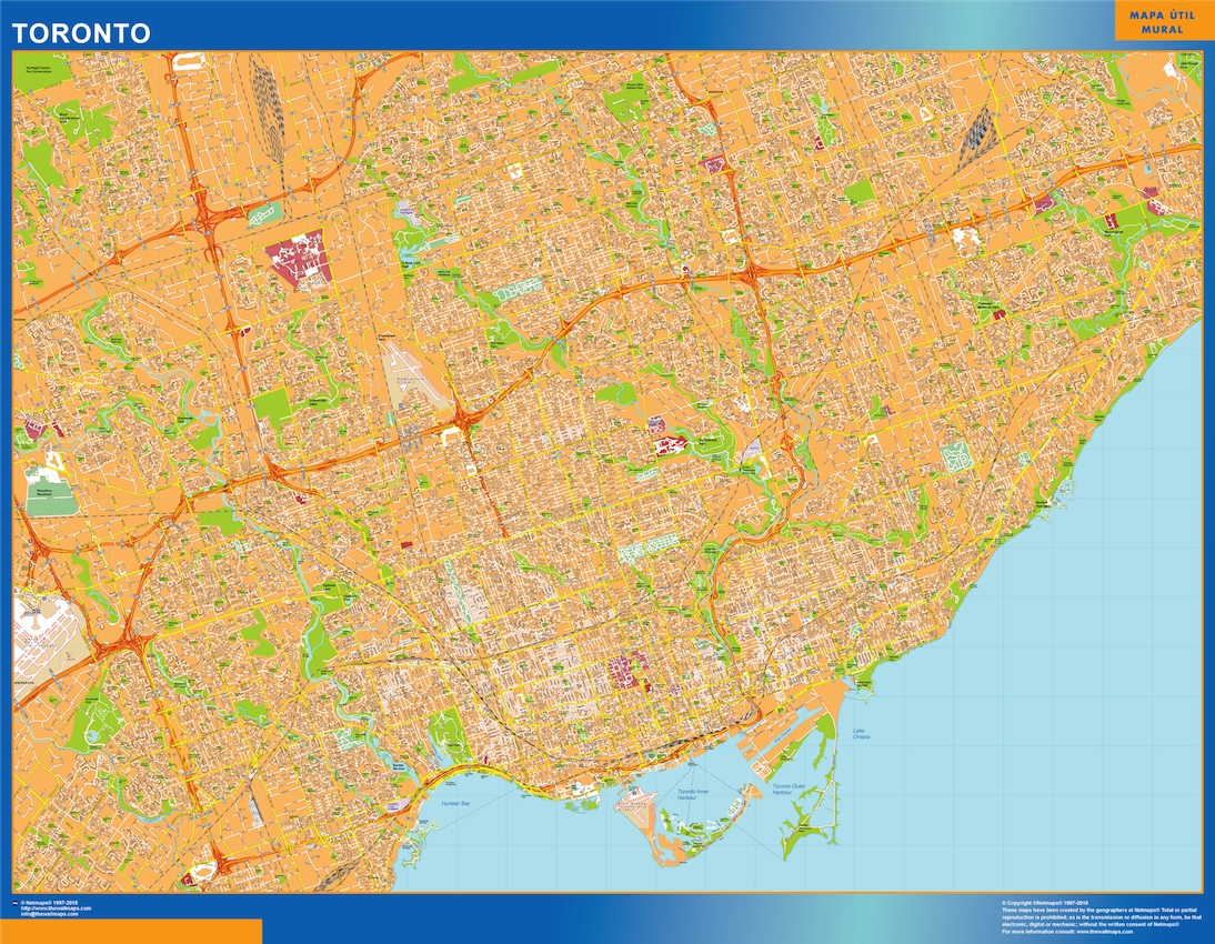 Toronto eps map vector