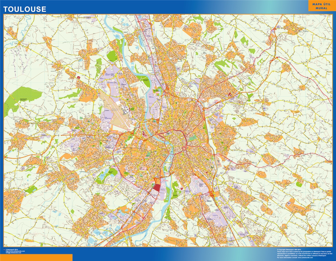 Toulouse carte illustrator eps
