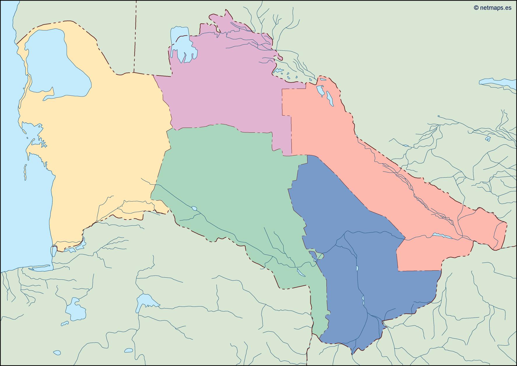 Turkmenistan blind eps map vector