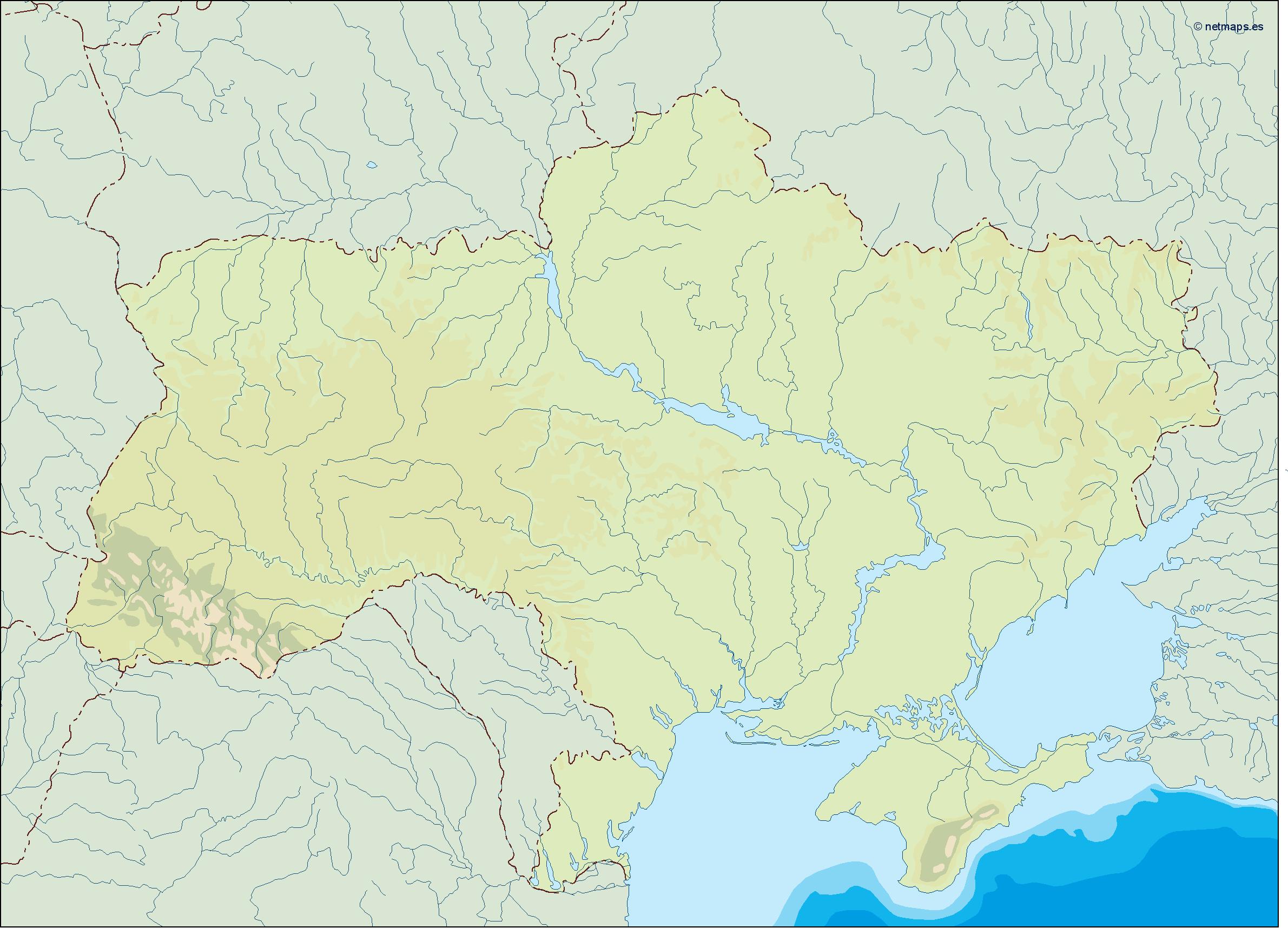Ukraine illustrator eps map vector