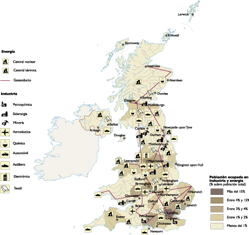 United Kingdom Economic eps map vector