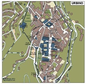 Urbino EPS map vector