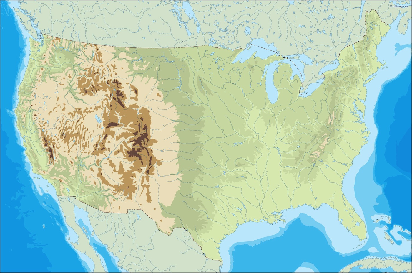 Usa illustrator eps map vector