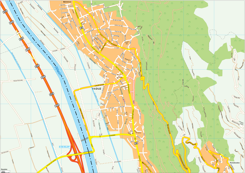 Vaduz Vector EPS map vector