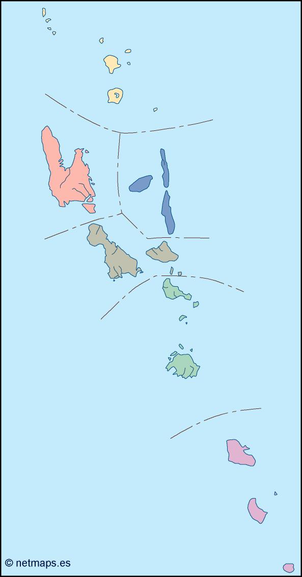 Vanuatu blind eps map vector
