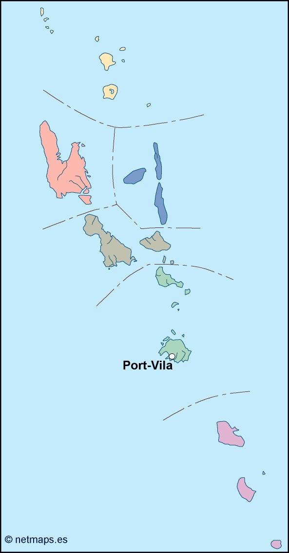 Vanuatu eps map vector