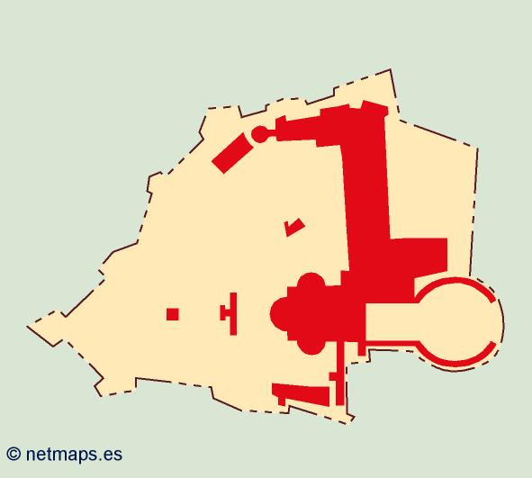 Vatican blind eps map vector