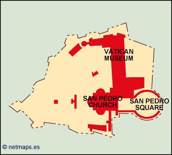 Vatican eps map vector