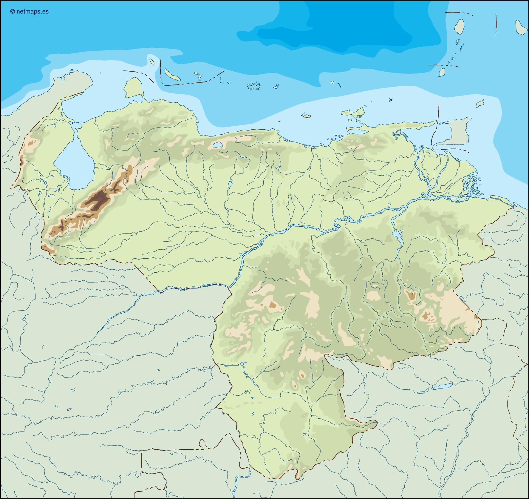 Venezuela illustrator eps map vector