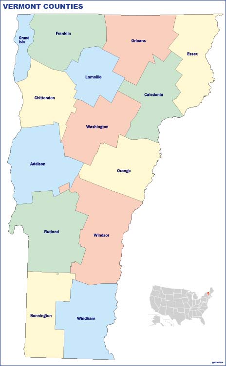 Vermont counties