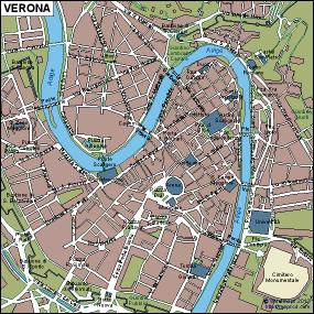 Verona EPS map vector