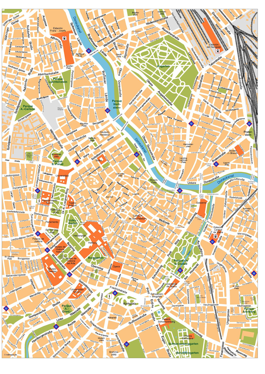 Vienna Illustrator eps map vector