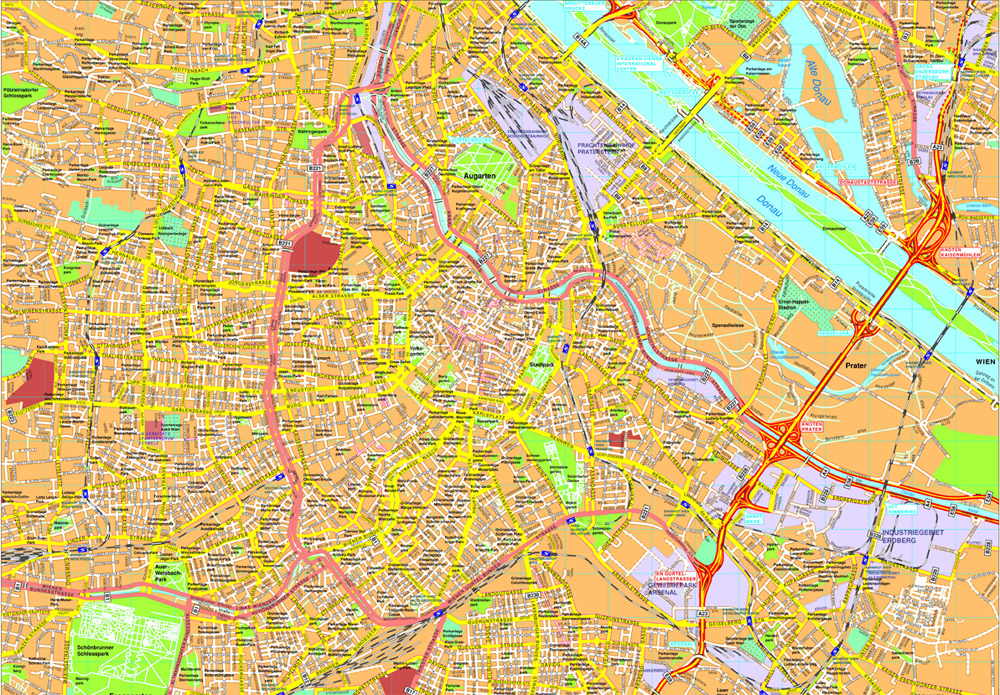 Vienna eps map vector