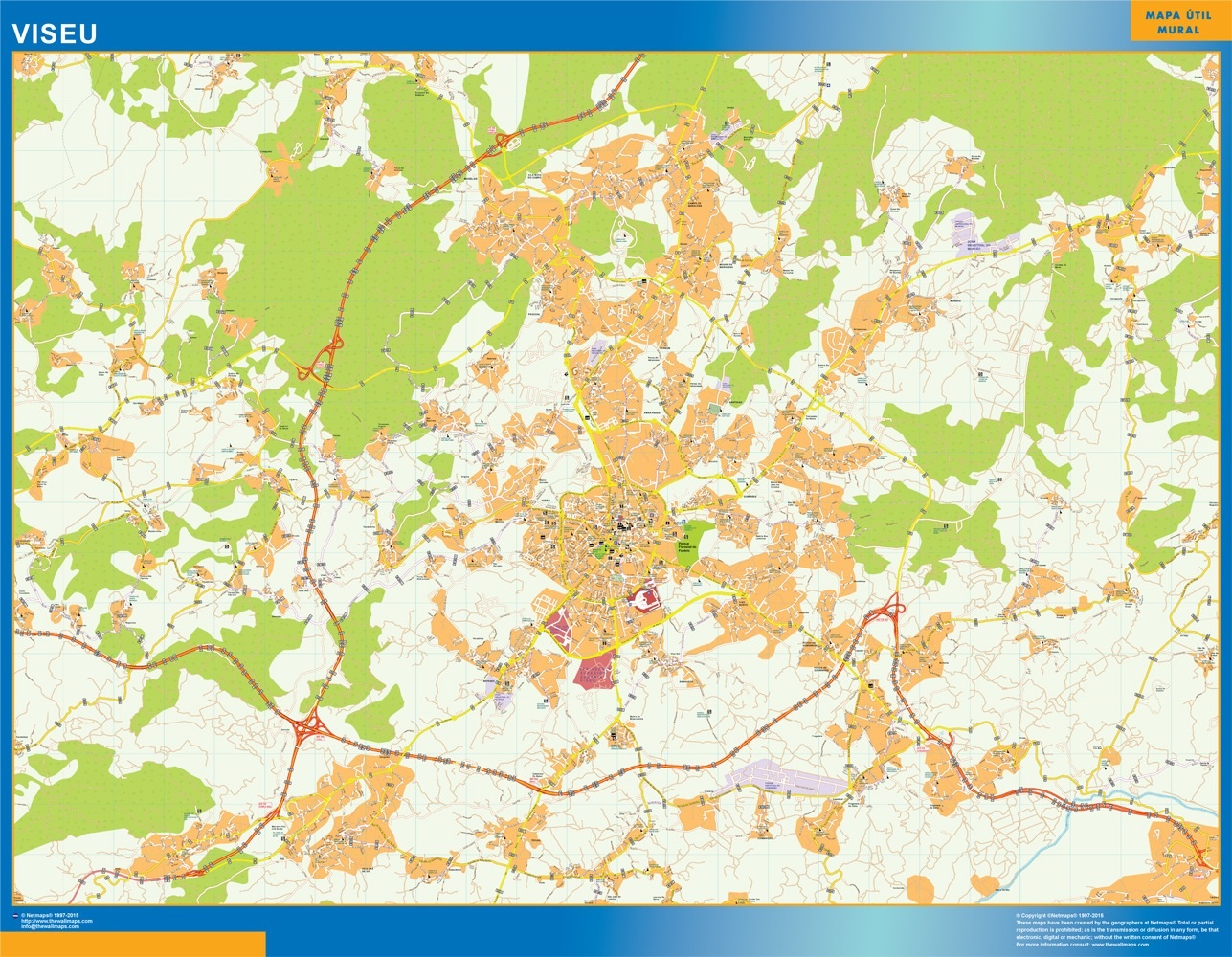 Viseu eps map vector
