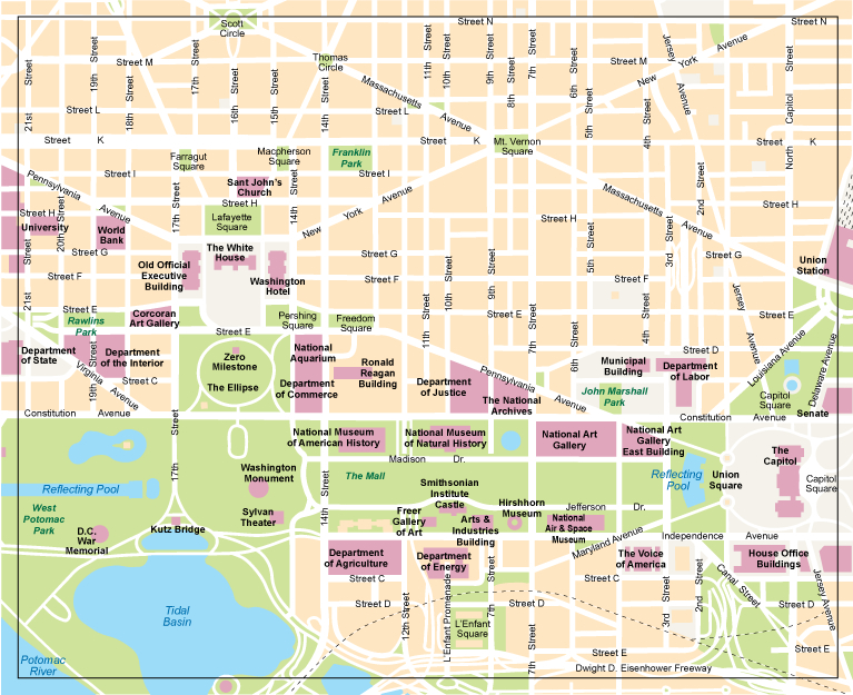 Washington city eps map vector center