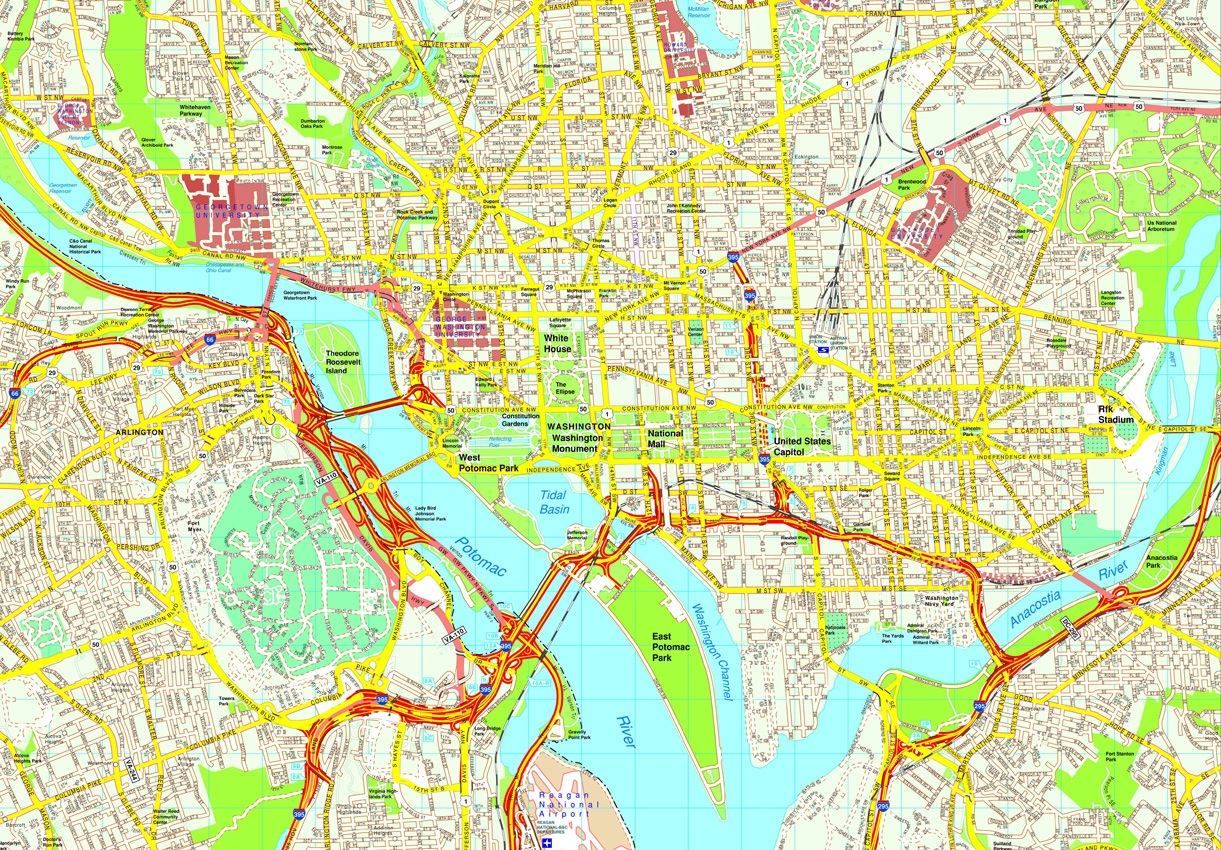 Washington eps map vector