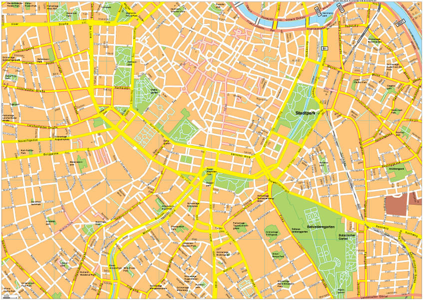 Wien Vector EPS map vector