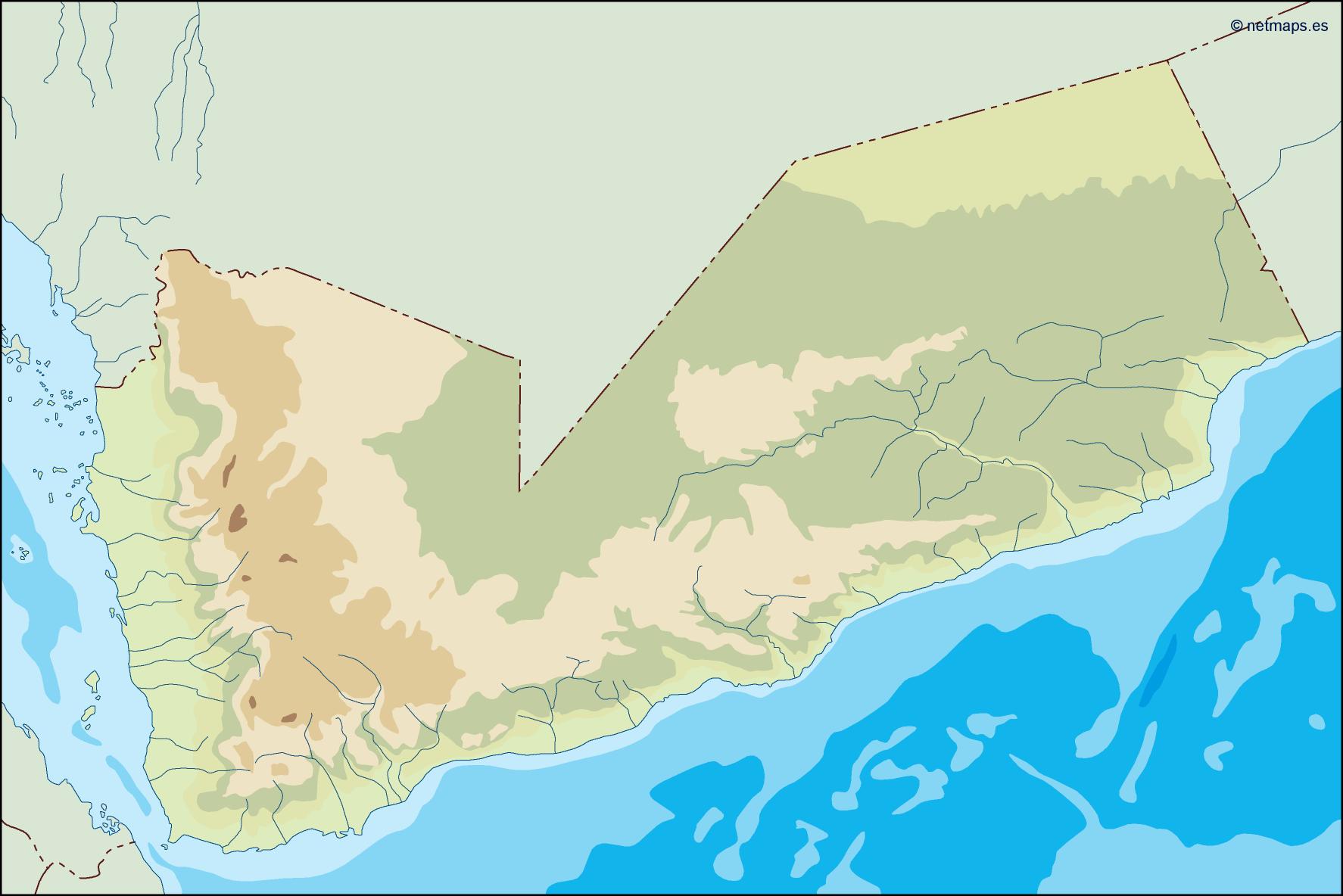 Yemen illustrator eps map vector