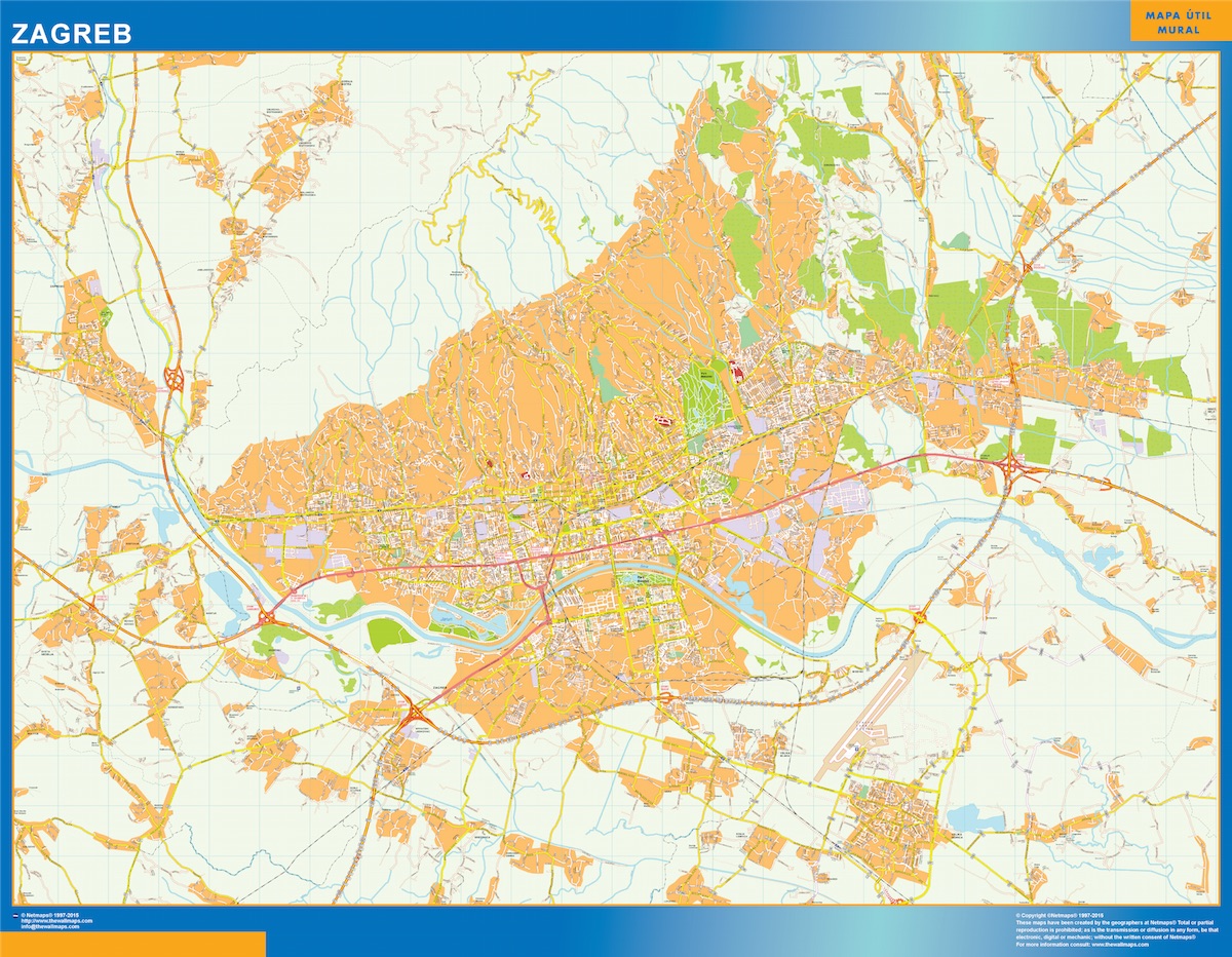 Zagreb eps map vector
